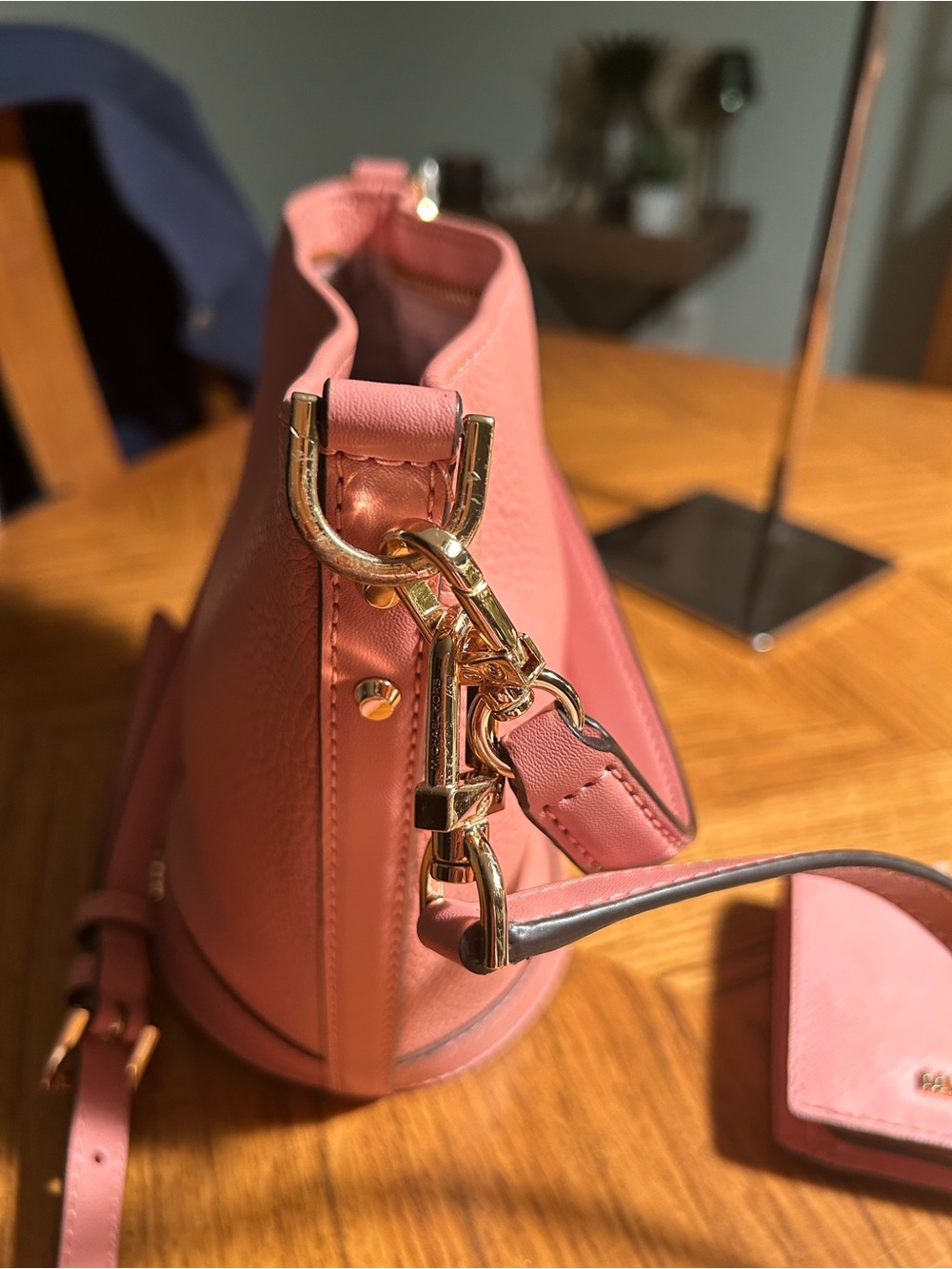 Michael Kors Pink Crossbody Bag with Pebbled Leather and wallet - Picture 6 of 12